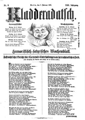 Kladderadatsch Sonntag 7. Februar 1869