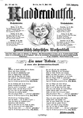 Kladderadatsch Sonntag 23. Mai 1869