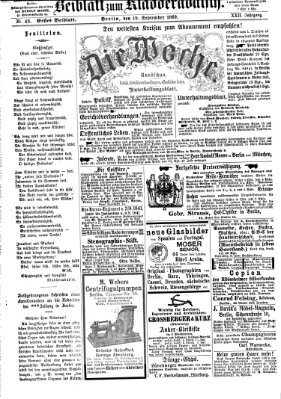 Kladderadatsch Sonntag 19. September 1869