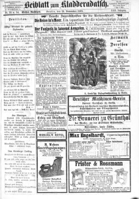 Kladderadatsch Sonntag 21. November 1869