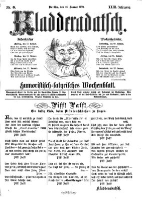 Kladderadatsch Sonntag 16. Januar 1870