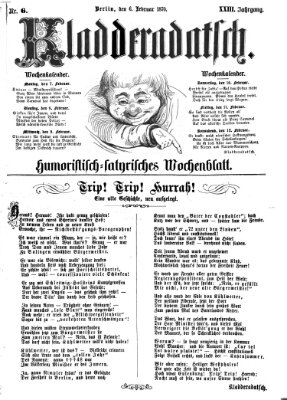 Kladderadatsch Sonntag 6. Februar 1870