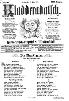 Kladderadatsch Sonntag 27. März 1870