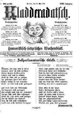 Kladderadatsch Sonntag 15. Mai 1870