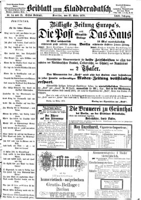 Kladderadatsch Sonntag 27. März 1870