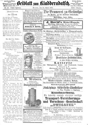 Kladderadatsch Sonntag 24. April 1870