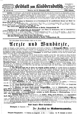 Kladderadatsch Sonntag 25. September 1870