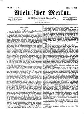 Rheinischer Merkur (Deutscher Merkur) Samstag 6. August 1870