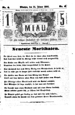 Miau Mittwoch 31. Januar 1866