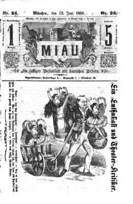 Miau Mittwoch 13. Juni 1866