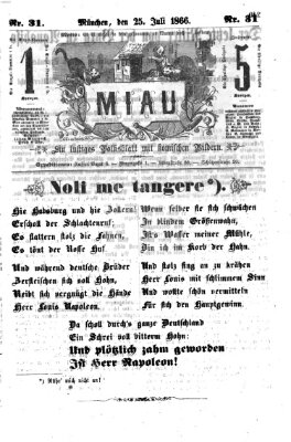 Miau Montag 25. Juni 1866