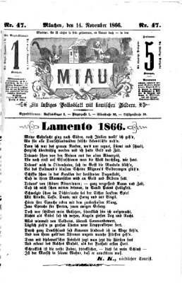 Miau Mittwoch 14. November 1866