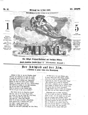 Miau Mittwoch 3. Juli 1867