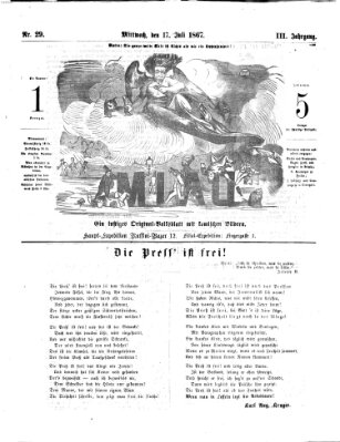 Miau Mittwoch 17. Juli 1867