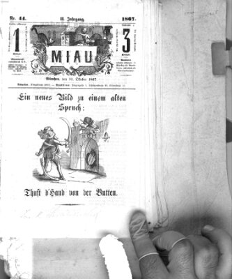 Miau Mittwoch 30. Oktober 1867