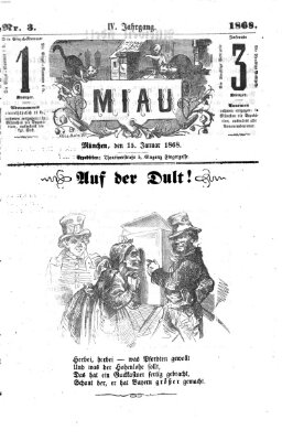 Miau Mittwoch 15. Januar 1868