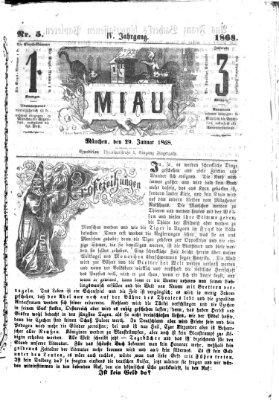 Miau Mittwoch 29. Januar 1868