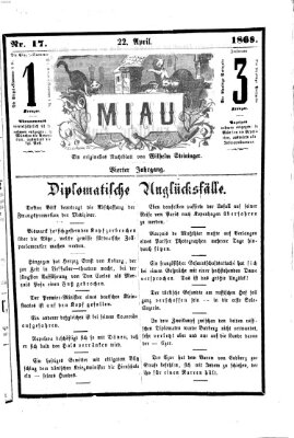 Miau Mittwoch 22. April 1868