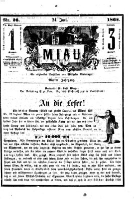 Miau Mittwoch 24. Juni 1868