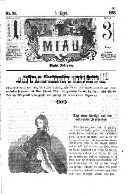 Miau Donnerstag 3. September 1868