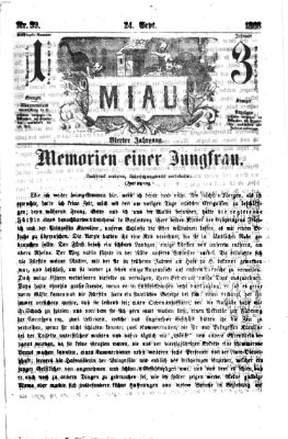 Miau Donnerstag 24. September 1868