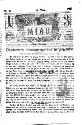 Miau Donnerstag 15. Oktober 1868