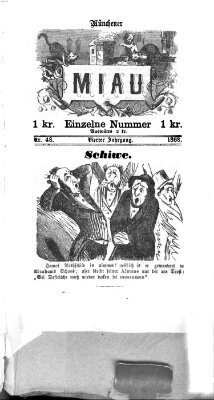 Miau Donnerstag 26. November 1868