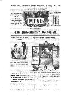 Miau Donnerstag 3. Juni 1869