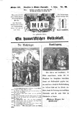 Miau Donnerstag 10. Juni 1869