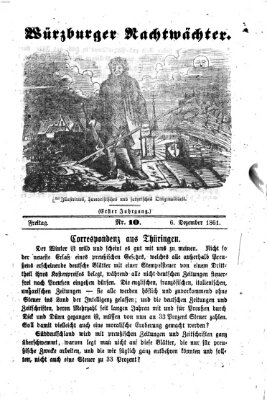 Würzburger Nachtwächter Freitag 6. Dezember 1861