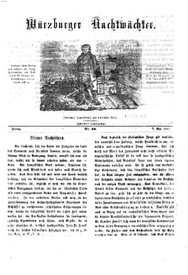 Würzburger Nachtwächter Freitag 9. Mai 1862