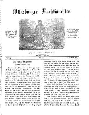 Würzburger Nachtwächter Freitag 31. Januar 1862