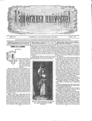 El panorama universal Sonntag 14. Dezember 1862