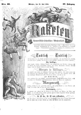 Raketen (Schalks-Narr) Freitag 15. Juli 1864