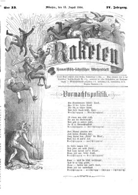 Raketen (Schalks-Narr) Freitag 12. August 1864