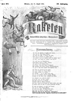 Raketen (Schalks-Narr) Freitag 19. August 1864