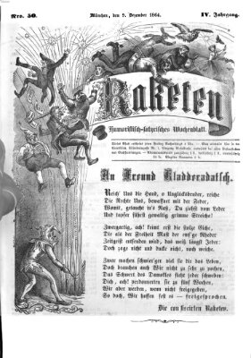 Raketen (Schalks-Narr) Freitag 9. Dezember 1864