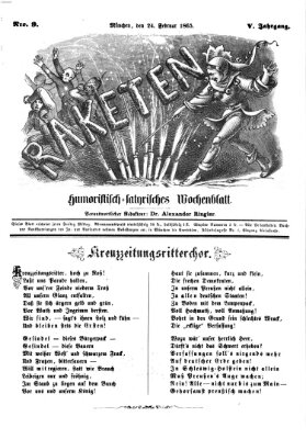 Raketen (Schalks-Narr) Freitag 24. Februar 1865