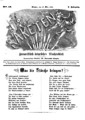 Raketen (Schalks-Narr) Freitag 17. März 1865