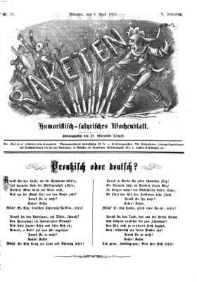 Raketen (Schalks-Narr) Samstag 8. April 1865