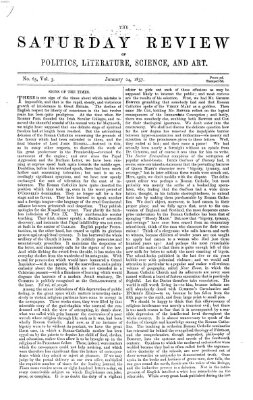 Saturday review Samstag 24. Januar 1857