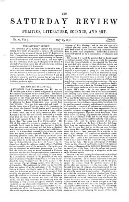 Saturday review Samstag 23. Mai 1857