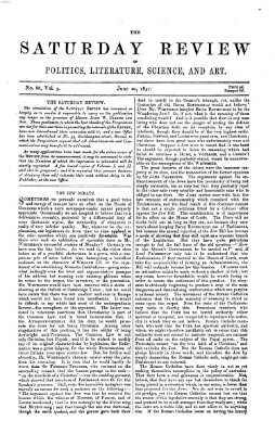 Saturday review Samstag 20. Juni 1857