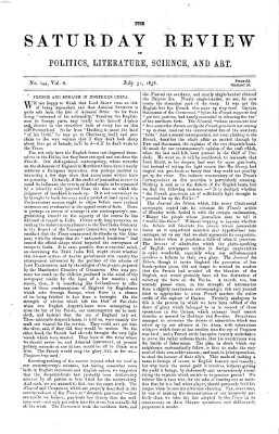 Saturday review Samstag 31. Juli 1858