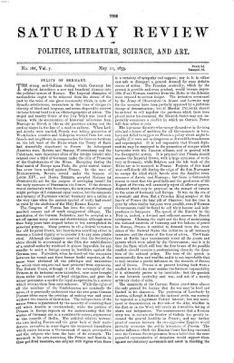 Saturday review Samstag 21. Mai 1859