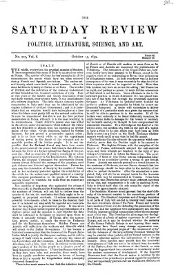 Saturday review Samstag 15. Oktober 1859