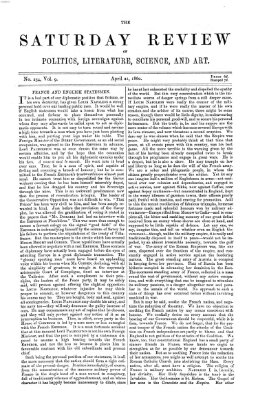 Saturday review Samstag 21. April 1860