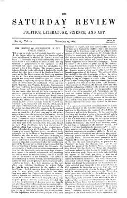 Saturday review Samstag 24. November 1860