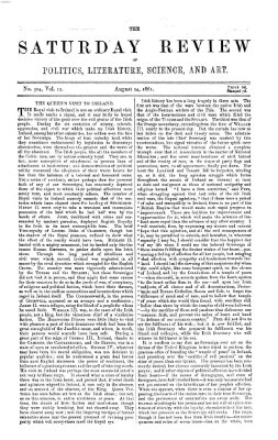 Saturday review Samstag 24. August 1861