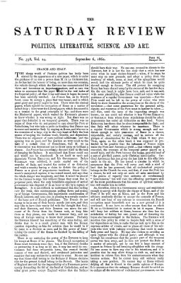 Saturday review Samstag 6. September 1862